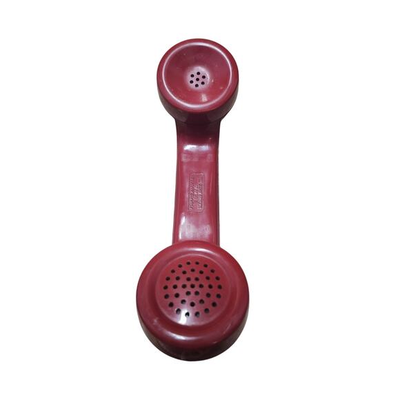 Vintage 1984 Bell System Western Electric 500 DM Cherry Red Rotary Dial Phone - Picture 4 of 12